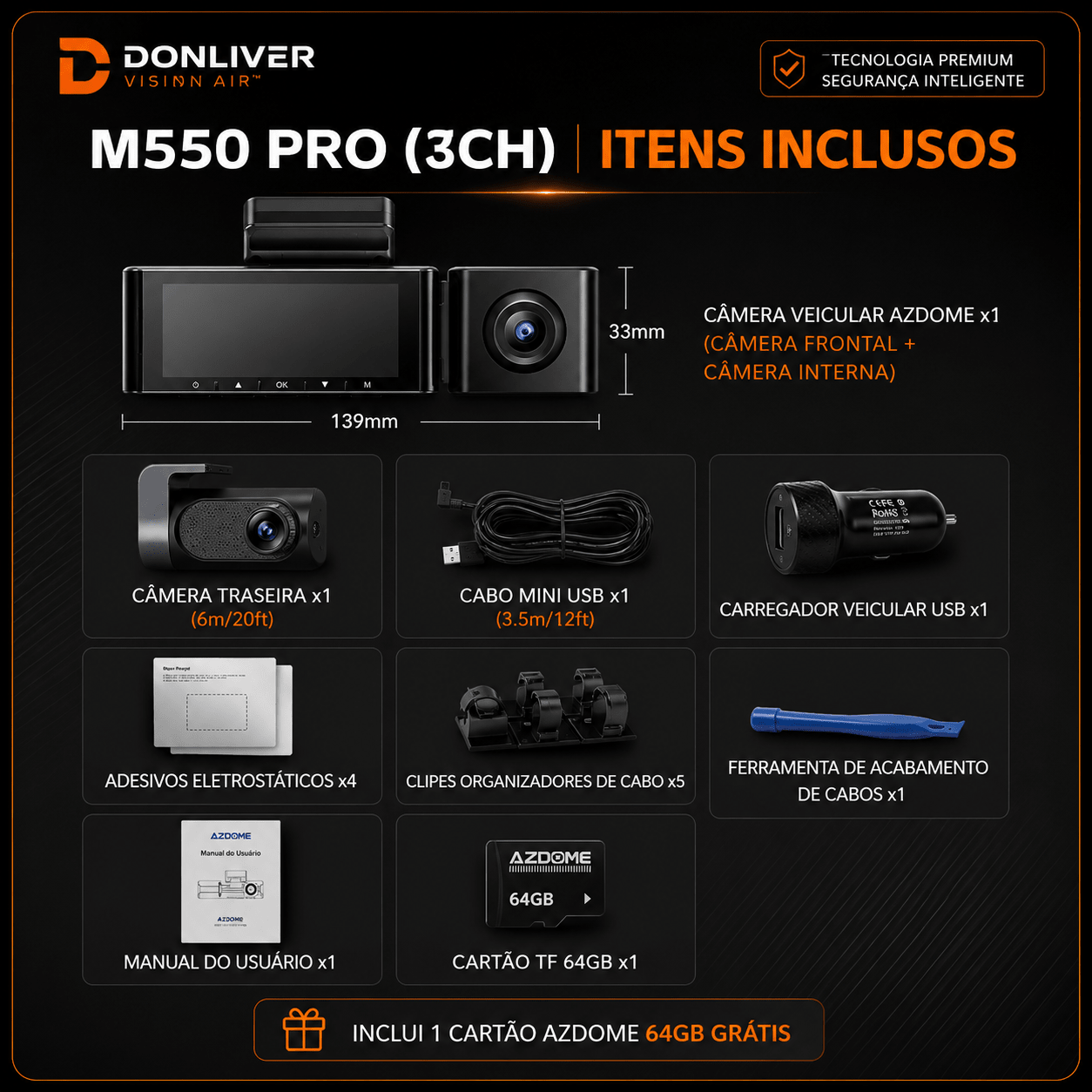 Donliver Vision Air™ AZDOME M550 Pro - Donliver Store